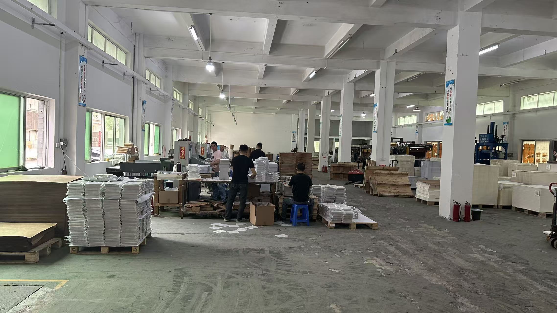 Industrial paper rolls inventory at Kangchuang facility
