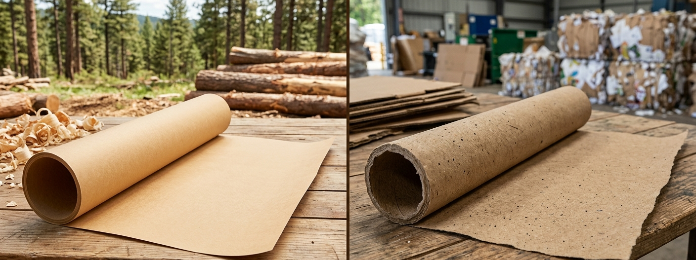 Virgin vs Recycled Kraft Paper